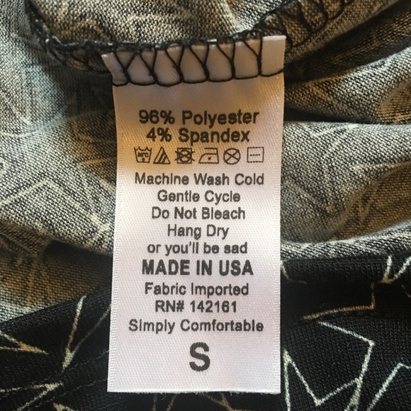 LuLaRoe Julia Dress black with white star print - Picture 10 of 11